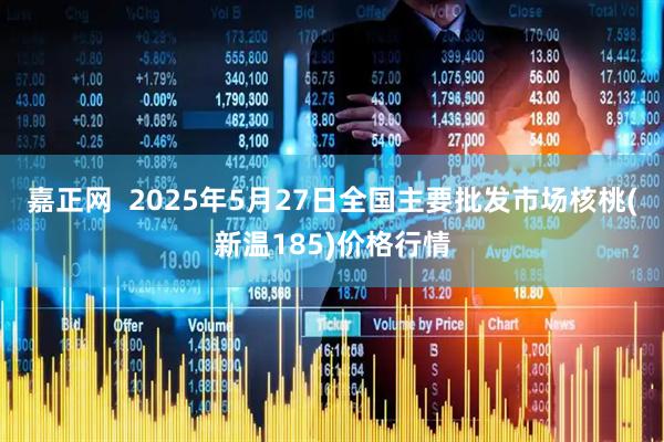 嘉正网  2025年5月27日全国主要批发市场核桃(新温185)价格行情