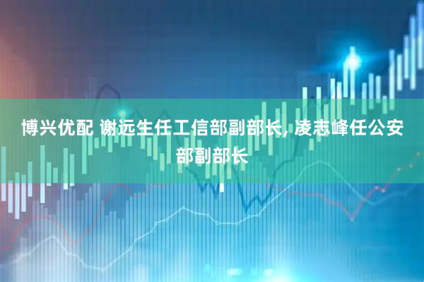 博兴优配 谢远生任工信部副部长, 凌志峰任公安部副部长