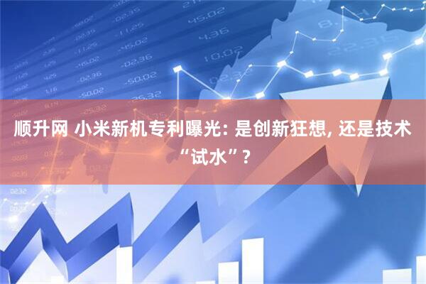 顺升网 小米新机专利曝光: 是创新狂想, 还是技术“试水”?