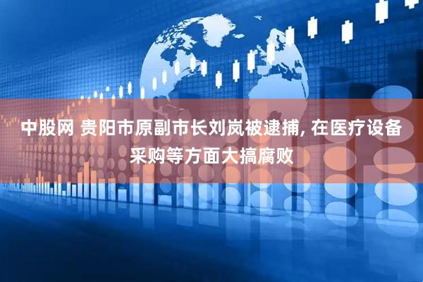 中股网 贵阳市原副市长刘岚被逮捕, 在医疗设备采购等方面大搞腐败